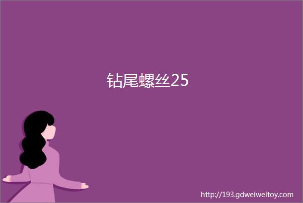 钻尾螺丝25